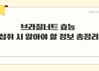 브라질너트 효능 섭취 시 알아야 할 정보 총정리