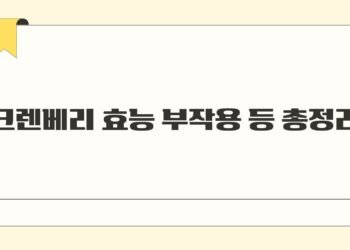 크렌베리 효능 부작용 등 총정리