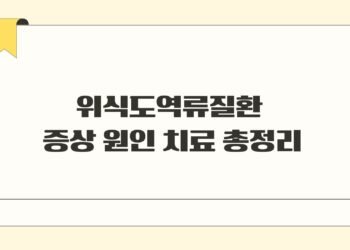 위식도역류질환 증상 원인 치료 총정리
