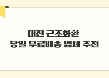 대전 근조화환 당일 무료배송 업체 추천