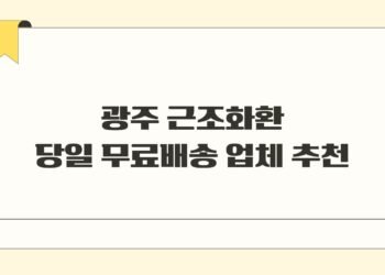 광주 근조화환 당일 무료배송 업체 추천